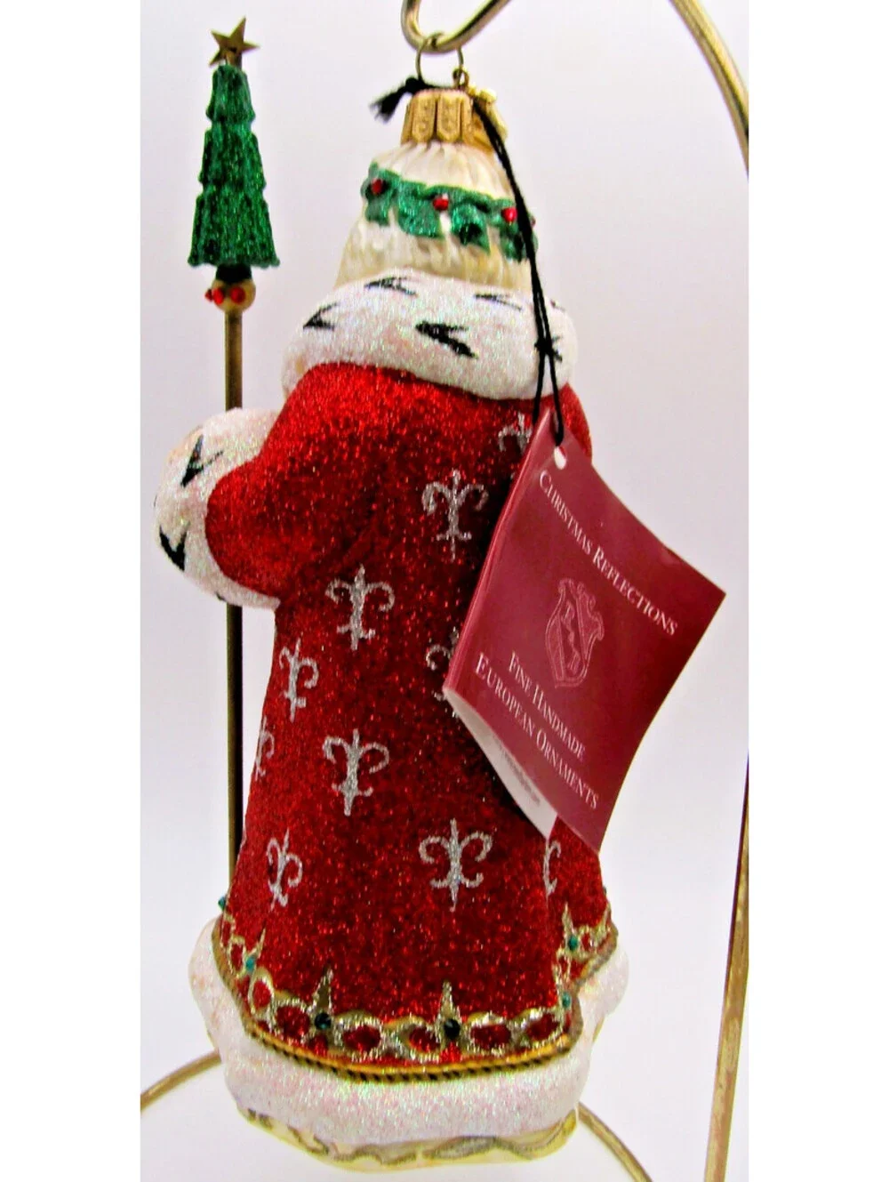 Reed & Barton Pere Noel Signature Santa Ornament Original Box and Tag C4114G